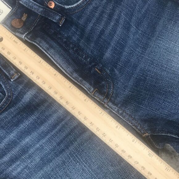 Madewell Jean Shorts Womens Blue Size 23 Cut Off 10" High Rise Skinny - Picture 2 of 9